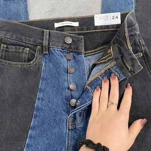 PacSun eco color block slim fit jeans